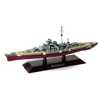DeAgostini 01 German Battleship Bismarck 1941 1/1250 Scale Diecast Model Ship