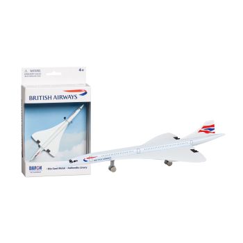 British Airways Concorde Toy Airplane Diecast with Plastic Parts