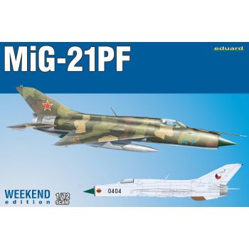 Eduard 7455 Soviet MiG-21PF 'Weekend Edition' 1/72 Scale Plastic Model Kit