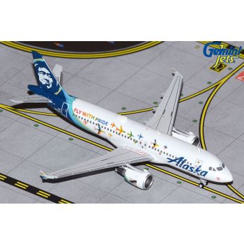 GeminiJets 2042 Alaska Airbus A320 'Fly With Pride' 1/400 Scale Diecast Model