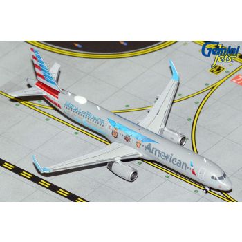 GeminiJets 2139 American Airlines Airbus A321 'Medal of Honor' 1/400 Scale Model