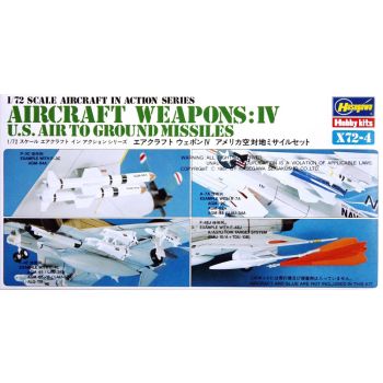 Hasegawa 35004 US Aircraft Weapons IV 1/72 Scale US Air to Ground Missiles