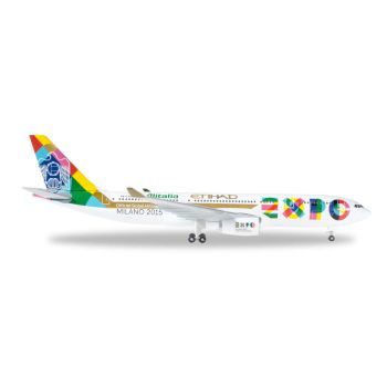Herpa Wings 529501 Etihad Airbus A330-200 'Expo Milano' 1/500 Scale Model