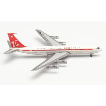 Herpa Wings 534154 Qantas 707-320C 'V-Jet' Centenary Series 1/500 Scale Model