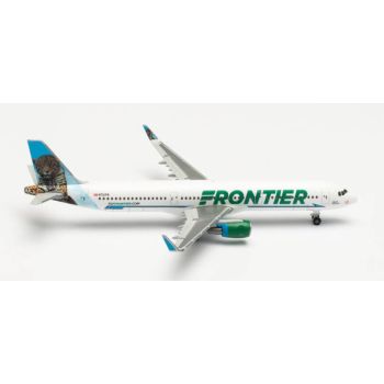 Herpa Wings 535847 Frontier Airbus A321 'Spot The Jaquar' 1/500 Scale Model