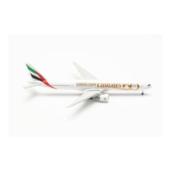 Herpa Wings 536219 Emirates 777-300ER '50th Anniversary' 1/500 Scale Model