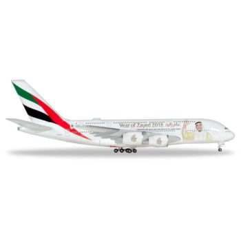 Herpa Wings 531535 Emirates Airbus A380 'Year of Zayed' 1/500 Scale Model