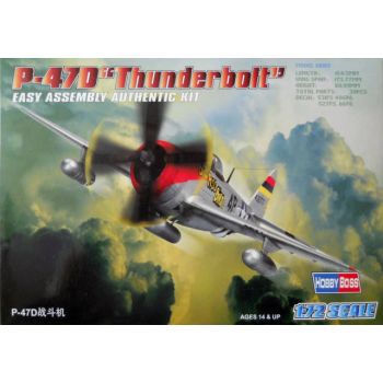 HobbyBoss 80257 Republic P-47D Thunderbolt 1/72 Scale Plastic Model Kit