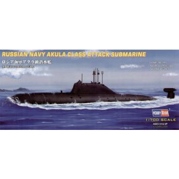 HobbyBoss 87005 Soviet/Russian Submarine Akula 1/700 Scale Plastic Model Kit