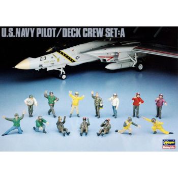 Hasegawa 36006 US Navy Pilot & Deck Crew Set 1/48 Scale Model Kit