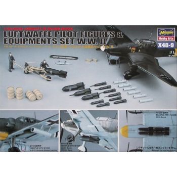 Hasegawa 36109 WWII Luftwaffe Pilots & Equipment for 1/48 Scale Models