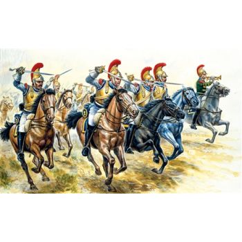 Italeri 6003 Napoleonic French Heavy Cavalry 1/72 Scale Plastic Model Figures