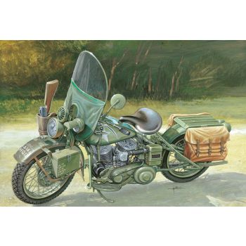 Italeri 7401 WLA 750 US Army WWII Motorcycle 1/9 Scale Plastic Model Kit