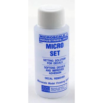 Microscale MI-1 Micro-Set Decal Solvent 1 oz (30 ml) Plastic Bottle