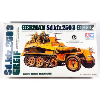 Tamiya MM-213A Sd.Kfz. 250/3 'Greif' with Rommel 1/35 Scale Vintage Model Kit