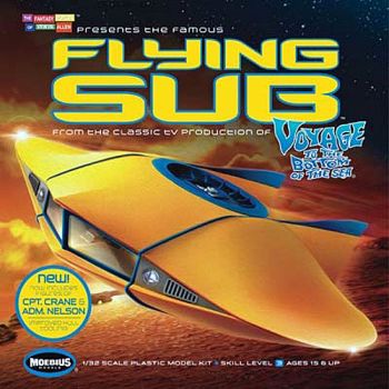 Moebius 817 'Voyage to the Bottom of the Sea' Flying Sub 1/32 Scale Model Kit
