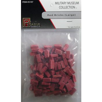 Pegasus 5197 Large Red Bricks for Dioramas