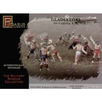 Pegasus 7100 Gladiators 1st Century 1/72 Scale Figures