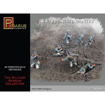 Pegasus 7199 WWI French Army 1/72 Scale Plastic Model Figures
