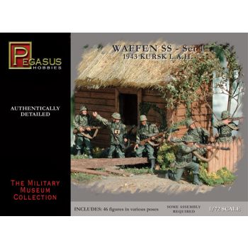 Pegasus 7201 WWII German Waffen SS Kursk 1943 1/72 Scale Plastic Figures