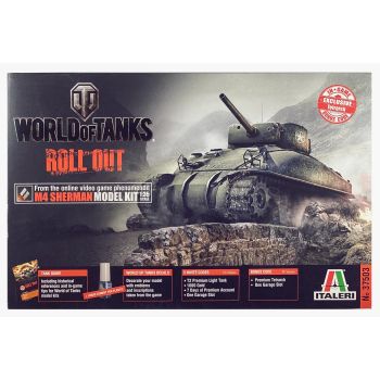 Italeri 37503 M4 Sherman 1/35 Scale Plastic Model Kit World of Tanks