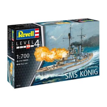 Revell 05157 German Battleship Konig 1/700 Scale Plastic Model Kit
