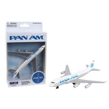Pan Am Boeing 747 Airliner Toy Airplane Diecast with Plastic Parts