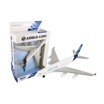 Airbus A380 Toy Airplane with Airbus House Colors Diecast with Plastic Parts