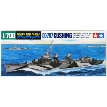 Tamiya 31907 US Destroyer Cushing DD-797 1/700 Scale Plastic Model Kit