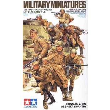 Tamiya 35207 WWII Russian Assault Infantry 1/35 Scale Plastic Model Figures