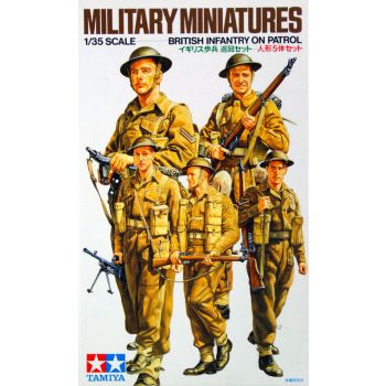 Tamiya 35223 WWII British Infantry on Patrol 1/35 Scale Plastic Model Figures