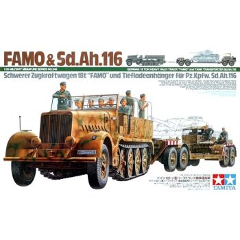 Tamiya 35246 FAMO Half-Track & Sd.Ah.116 Tank Transporter 1/35 Scale Model Kit