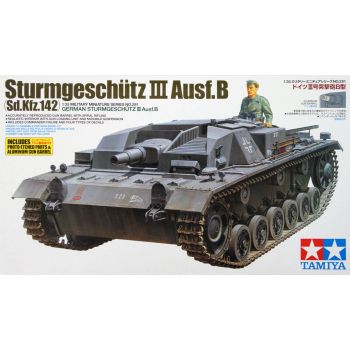 Tamiya 35281 WWII German StuG III Ausf. B 1/35 Scale Model Kit & Detail Parts