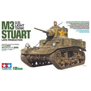 Tamiya 35360 US M3 Stuart Light Tank 1/35 Scale Plastic Model Kit