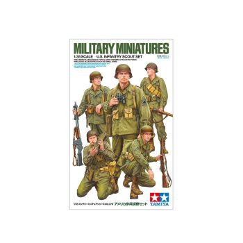 Tamiya 35379 WWII US Army Infantry Scout Set 1/35 Scale Plastic Model Figures