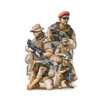 Trumpeter 0421 German ISAF Soldiers in Afghanistan 1/35 Scale Model Figures