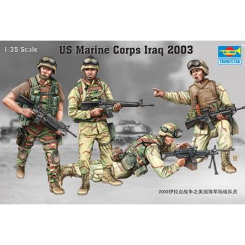 Trumpeter 407 US Marine Corps Iraq 2003 1/35 Scale Plastic Model Figures