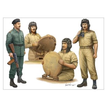 Trumpeter 439 Iraqi Tank Crew 1/35 Scale Plastic Model Figures