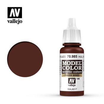 Vallejo 70985 Hull Red 17ml Bottle Acrylic Paint