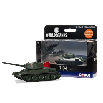 Corgi World of Tanks 91208 Soviet T-34 Tank Diecast Model