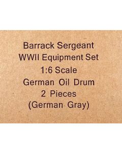 Barrack Sergeant WWII Equipment Set German Oil Drums (2) 1/6 Scale Display Model