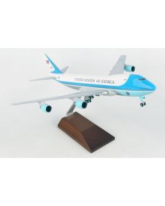 SkyMarks 5005 Air Force One VC-25 with Gear & Wood Stand 1/200 Scale Model