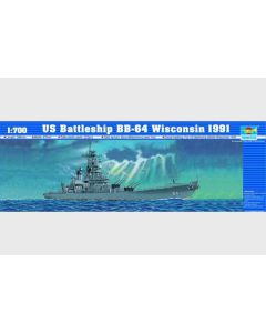 Trumpeter 5706 US Battleship Wisconsin 1991 1/700 Scale Plastic Model Kit