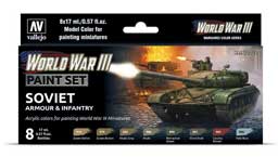 Vallejo Team Yankee Soviet Armor & Infantry Paint Set