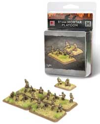 Flames of War Japanese  81mm Mortar Platoon Gaming Miniatures