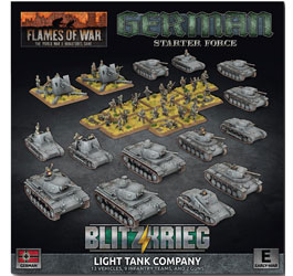 Flames of War German Light Tank Company Gaming Miniatures