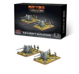 Flames of War Early War 8.8cm Heavy AA Platoon Gaming Miniatures