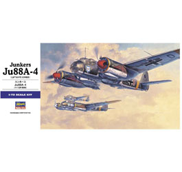 Hasegawa Junkers Ju88A-4 Scale Plastic Model Kit