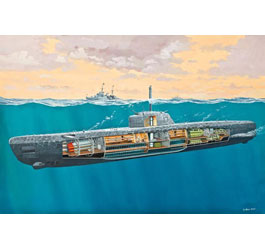 Revell German Type XXI U-Boat with Interior Scale Model Kit