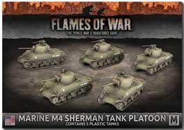 Flames of War Marine M4 Sherman Platoon